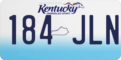 KY license plate 184JLN