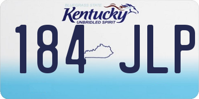 KY license plate 184JLP