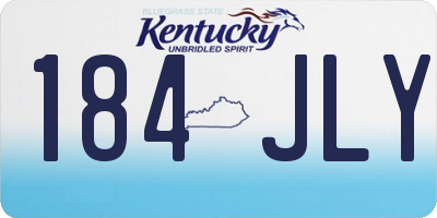 KY license plate 184JLY