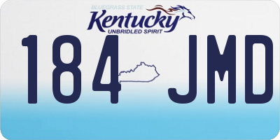 KY license plate 184JMD