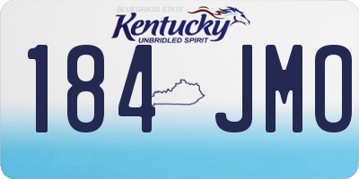 KY license plate 184JMO