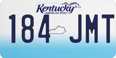 KY license plate 184JMT