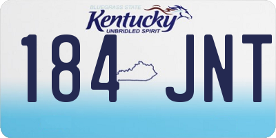 KY license plate 184JNT