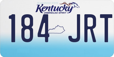 KY license plate 184JRT