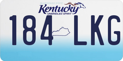KY license plate 184LKG