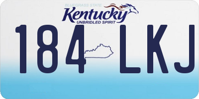 KY license plate 184LKJ