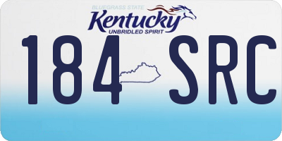 KY license plate 184SRC