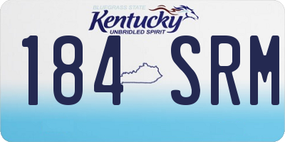 KY license plate 184SRM