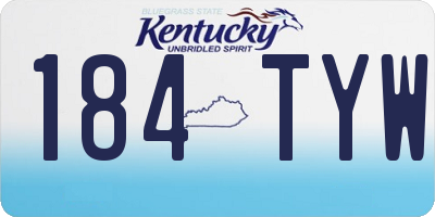 KY license plate 184TYW