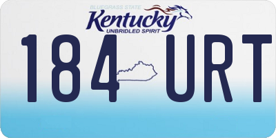 KY license plate 184URT