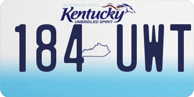 KY license plate 184UWT