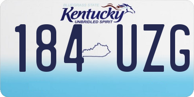 KY license plate 184UZG