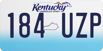 KY license plate 184UZP