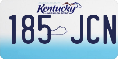 KY license plate 185JCN