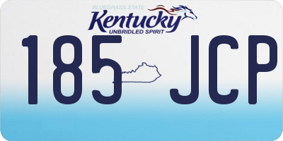KY license plate 185JCP