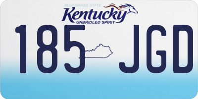 KY license plate 185JGD