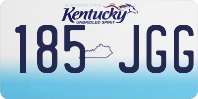KY license plate 185JGG