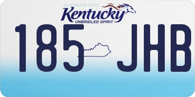 KY license plate 185JHB