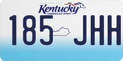 KY license plate 185JHH
