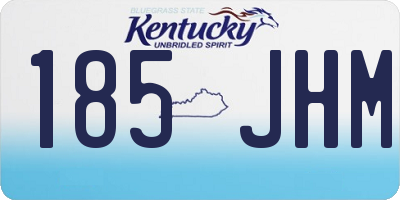 KY license plate 185JHM