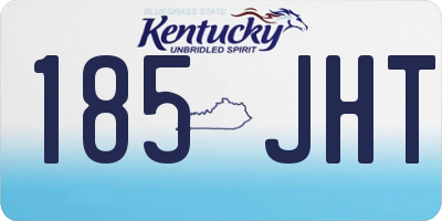 KY license plate 185JHT