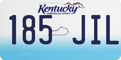 KY license plate 185JIL