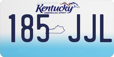KY license plate 185JJL