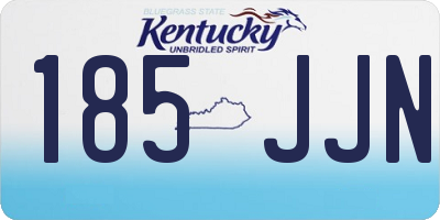 KY license plate 185JJN
