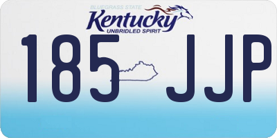 KY license plate 185JJP