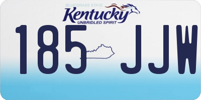 KY license plate 185JJW