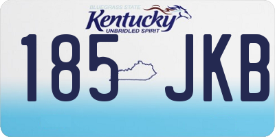 KY license plate 185JKB