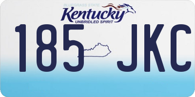 KY license plate 185JKC