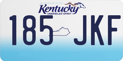 KY license plate 185JKF