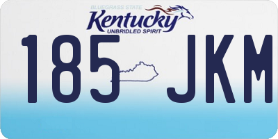 KY license plate 185JKM