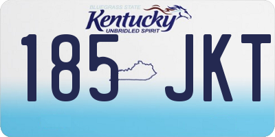 KY license plate 185JKT