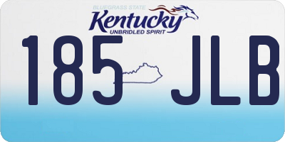 KY license plate 185JLB