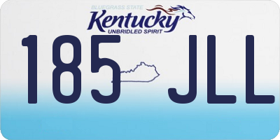 KY license plate 185JLL