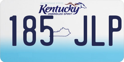 KY license plate 185JLP
