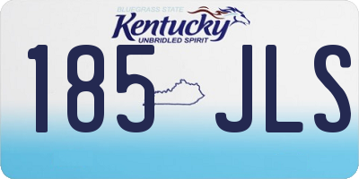 KY license plate 185JLS