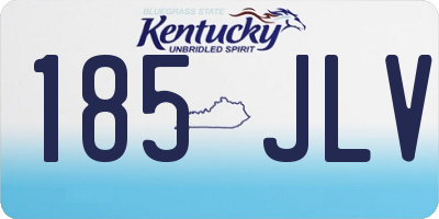 KY license plate 185JLV