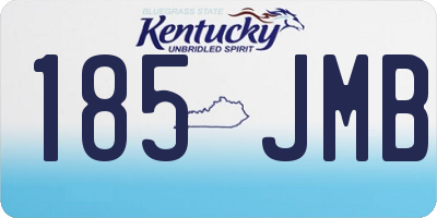 KY license plate 185JMB