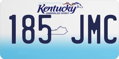 KY license plate 185JMC