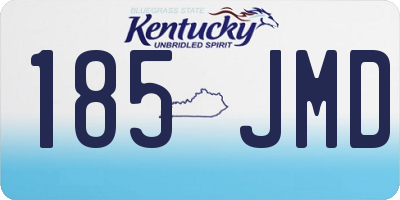 KY license plate 185JMD