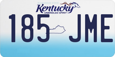KY license plate 185JME