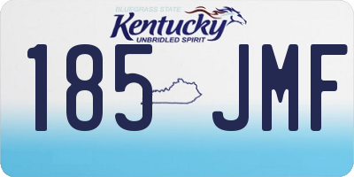 KY license plate 185JMF