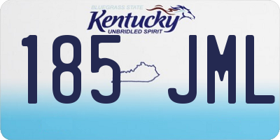 KY license plate 185JML