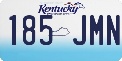 KY license plate 185JMN