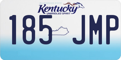 KY license plate 185JMP