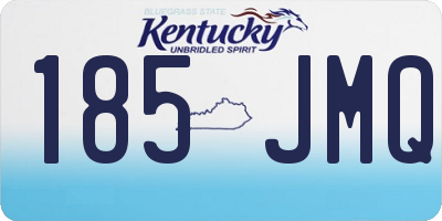 KY license plate 185JMQ