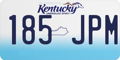 KY license plate 185JPM